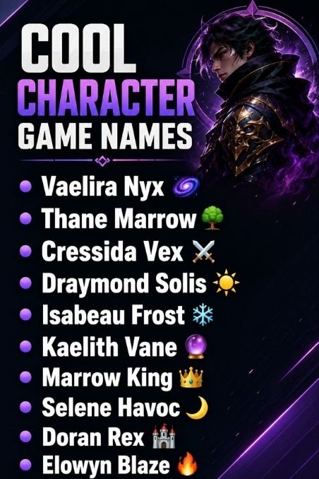 Cool Character Game Names