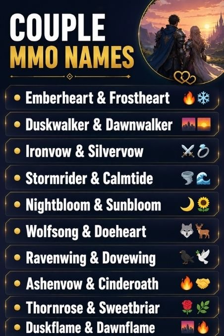 Couple MMO Names