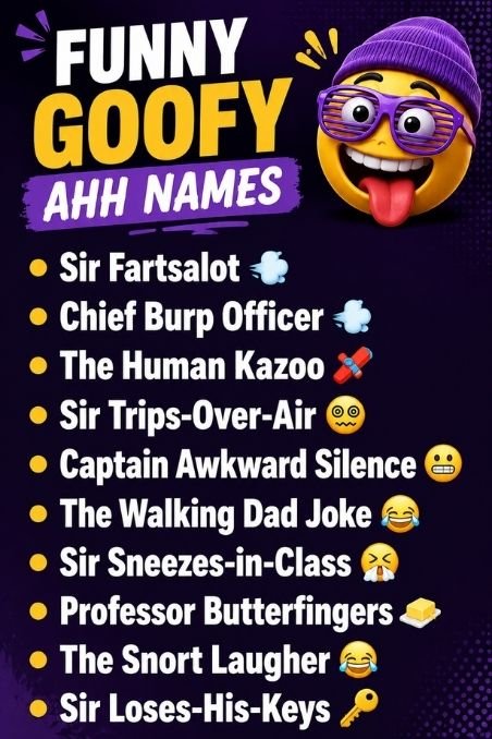 Funny Goofy Ahh Names
