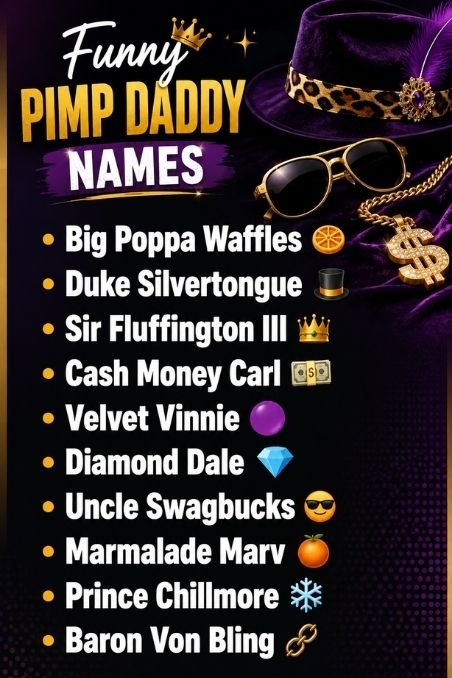 Funny Pimp Daddy Names
