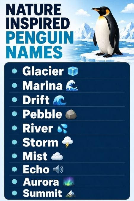 Nature Inspired Penguin Names