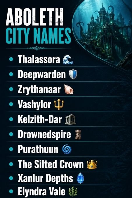 Aboleth City Names