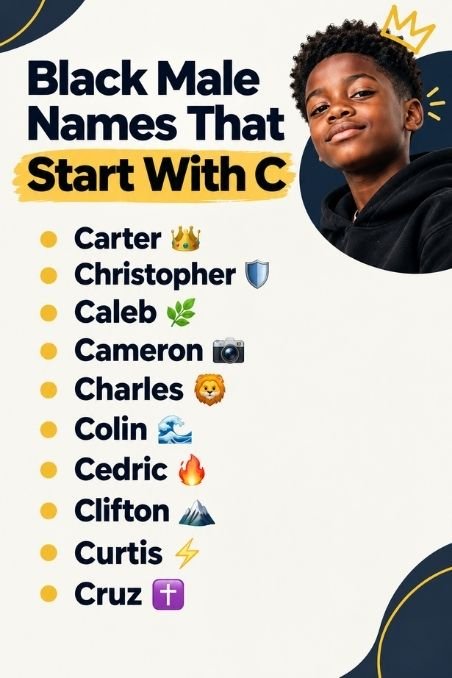 Black Male Names That Start With C