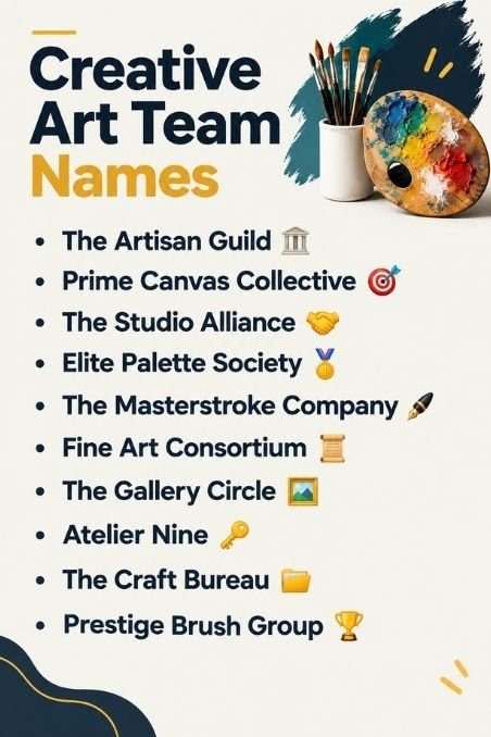 Creative Art Team Names