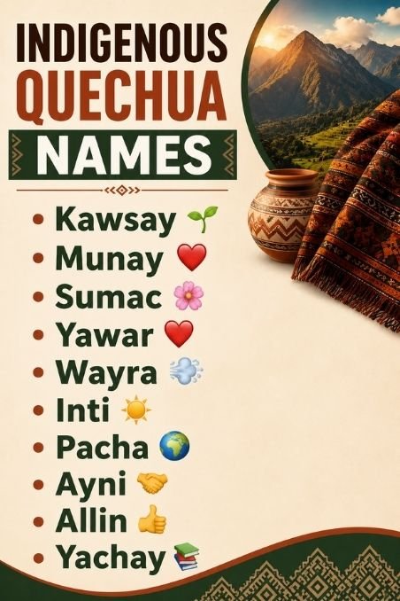 Indigenous Quechua Names