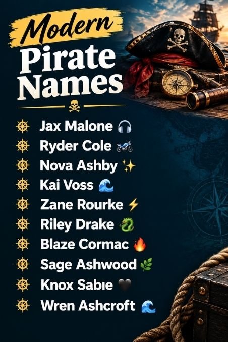 Modern Pirate Names