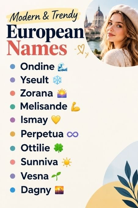 Modern & Trendy European Names