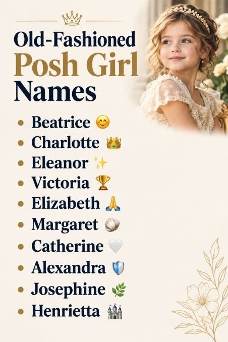 Old-Fashioned Posh Girl Names