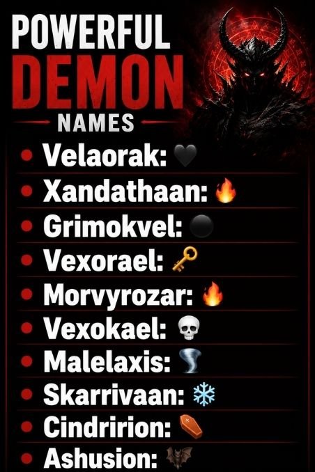 Powerful Demon Names