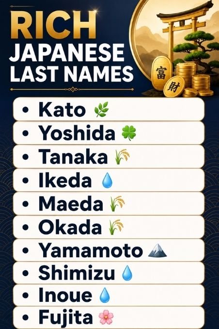 Rich Japanese Last Names