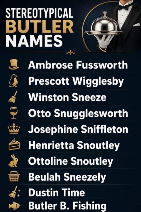 Stereotypical Butler Names