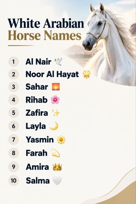 White Arabian Horse Names