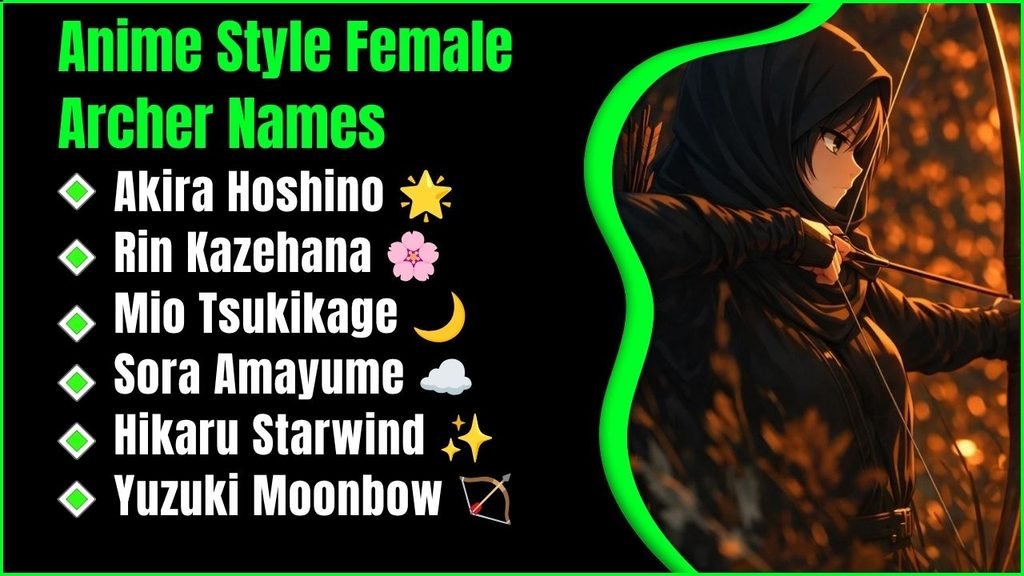Anime Style Female Archer Names