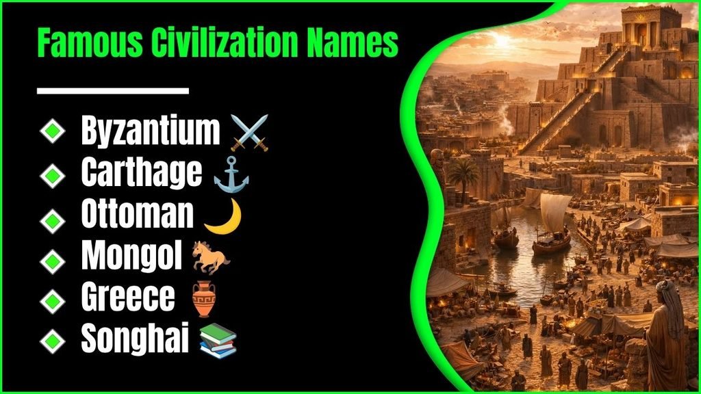 Famous Civilization Names