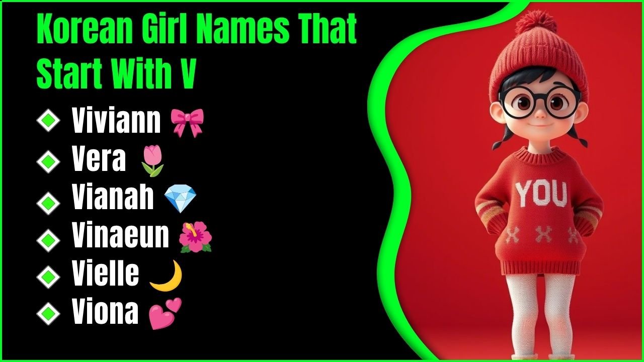 Korean Girl Names That Start With V