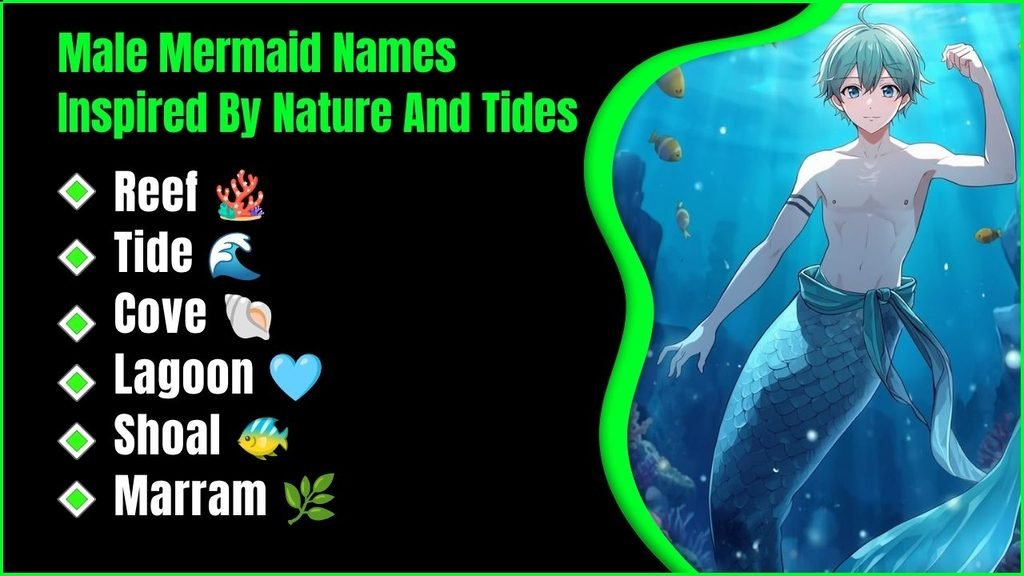 Male Mermaid Names Inspired By Nature And Tides