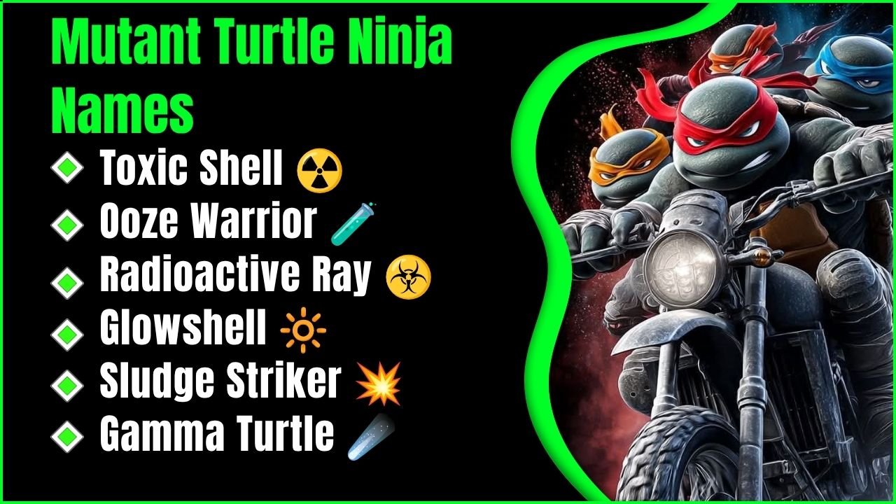 Mutant Turtle Ninja Names