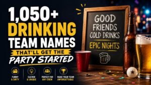 1050+ Drinking Team Names You’ll Wish You Found Sooner: Funny, Clever & Wild Picks