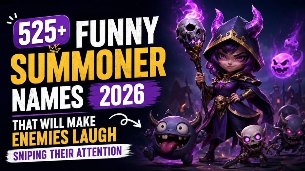 525+ Funny Summoner Names 2026 That Will Make Enemies Laugh Sniping Their Attention