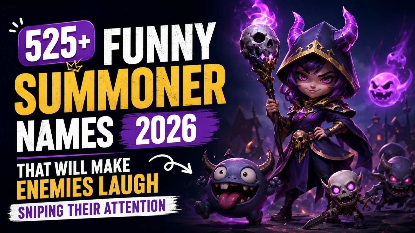 525+ Funny Summoner Names 2026 That Will Make Enemies Laugh Sniping Their Attention