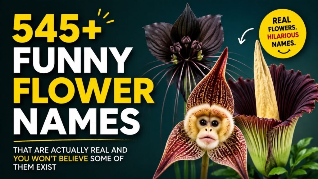 545+ Funny Flower Names That Are Actually Real And You Won’t Believe Some Of Them Exist
