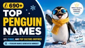 690+ Penguin Names That Will Make You Waddle Back for More Cute, Funny, Cool And Famous Picks