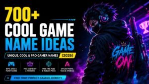 700+ Cool Game Name Ideas That Instantly Make Your Gamer Tag Stand Out