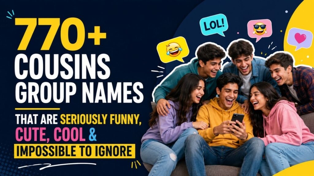 770+ Cousins Group Names That Are Seriously Funny, Cute, Cool & Impossible to Ignore