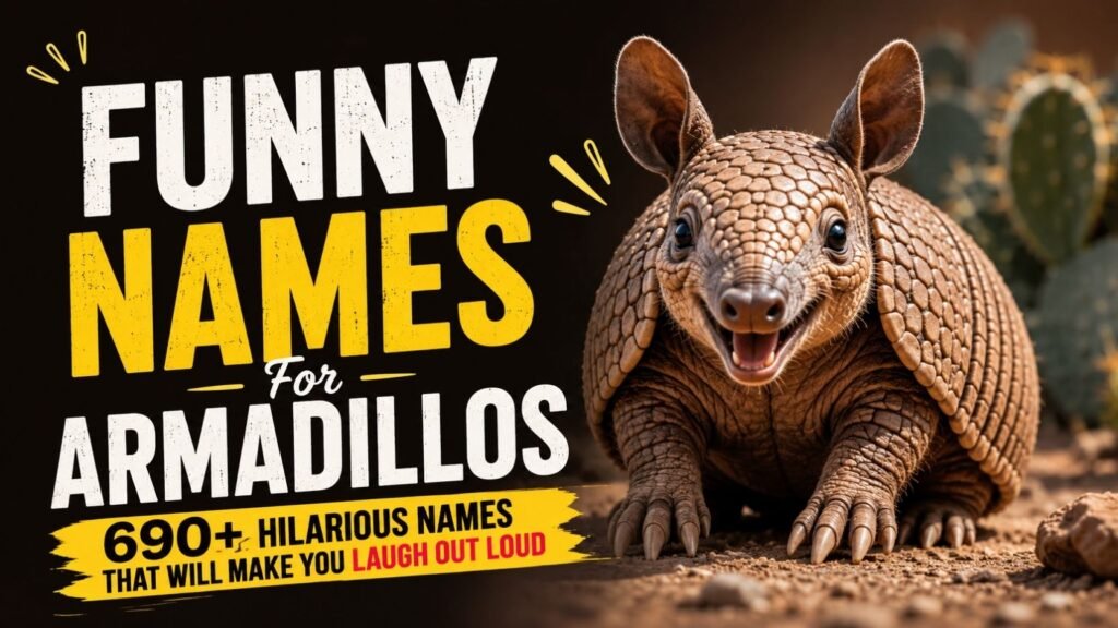 Funny Names For Armadillos: 690+ Hilarious Names That Will Make You Laugh Out Loud 