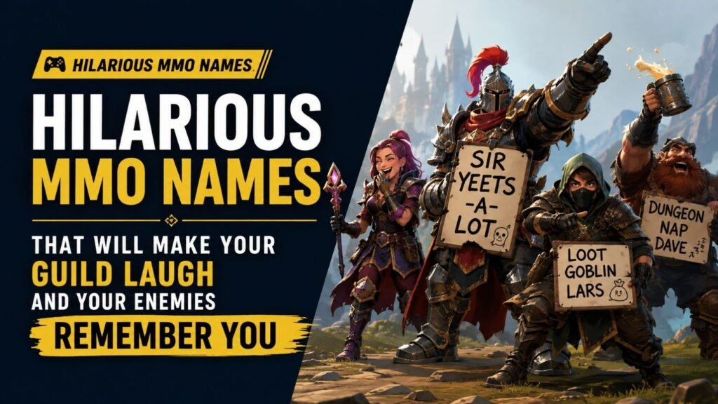 Hilarious MMO Names That Will Make Your Guild Laugh And Your Enemies Remember You 