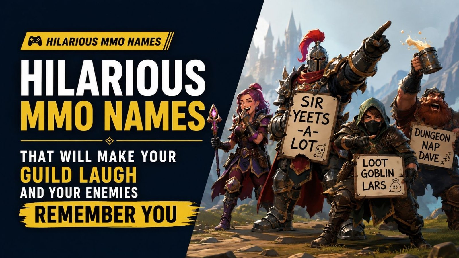 Hilarious MMO Names That Will Make Your Guild Laugh And Your Enemies Remember You