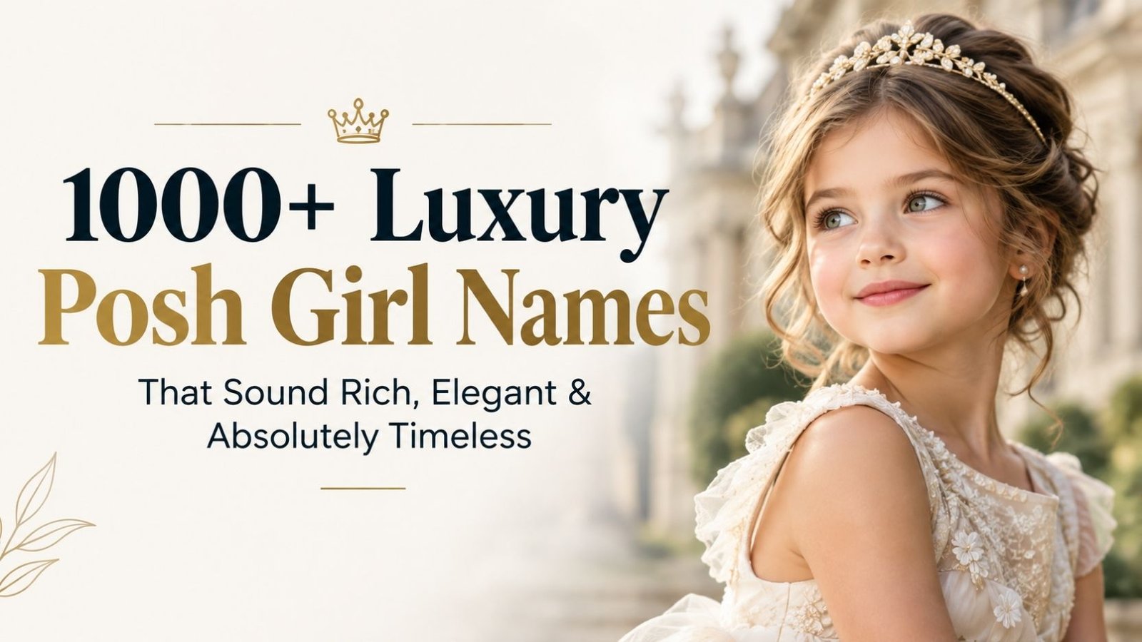 1000+ Luxury Posh Girl Names That Sound Rich, Elegant & Absolutely Timeless