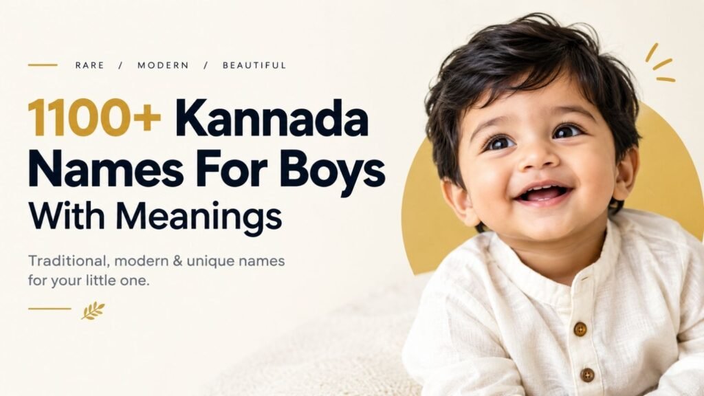 1100+ Kannada Names For Boys With Meanings: Rare, Modern & Beautiful Names You’ll Want to See