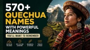 570+ Quechua Names With Powerful Meanings You’ll Want to Remember
