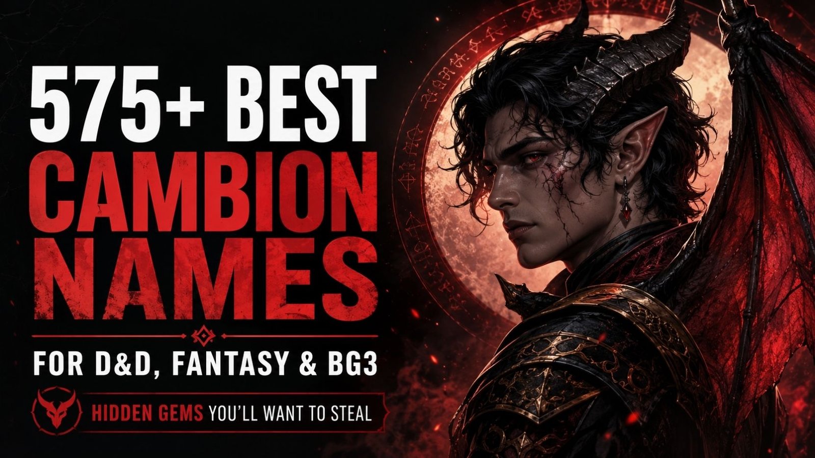 575+ Best Cambion Names for D&D, Fantasy & BG3 😈 Hidden Gems You’ll Want to Steal 