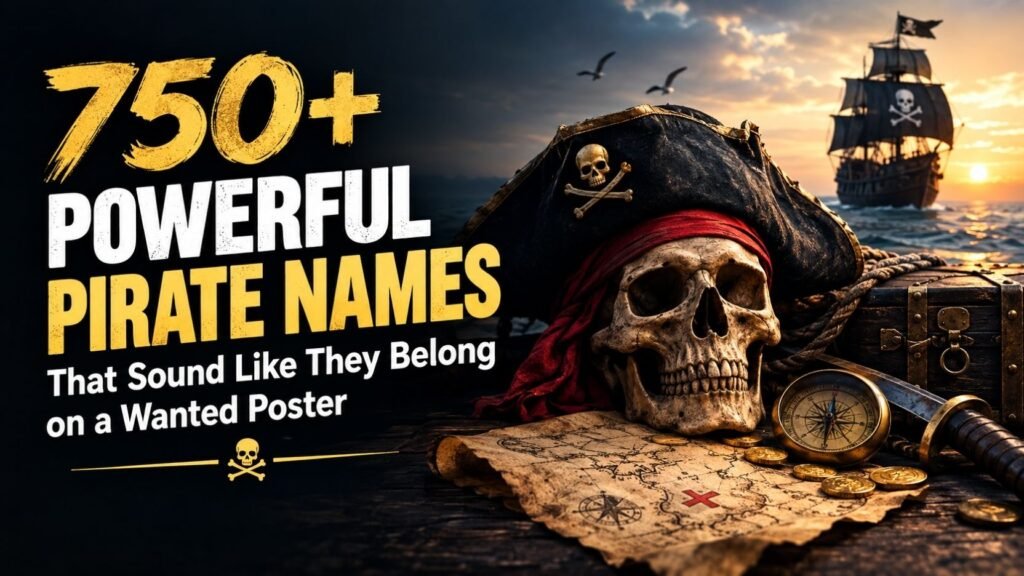 750+ Powerful Pirate Names That Sound Like They Belong on a Wanted Poster