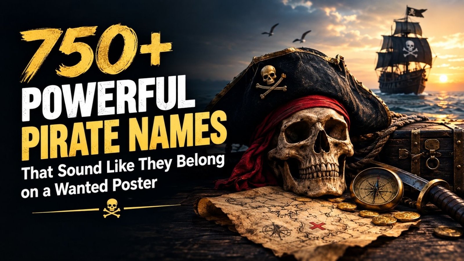 750+ Powerful Pirate Names That Sound Like They Belong on a Wanted Poster
