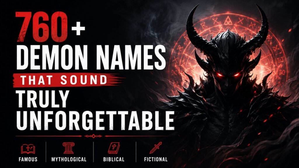 760+ Demon Names That Sound Truly Unforgettable: Famous, Mythological, Biblical & Fictional Picks