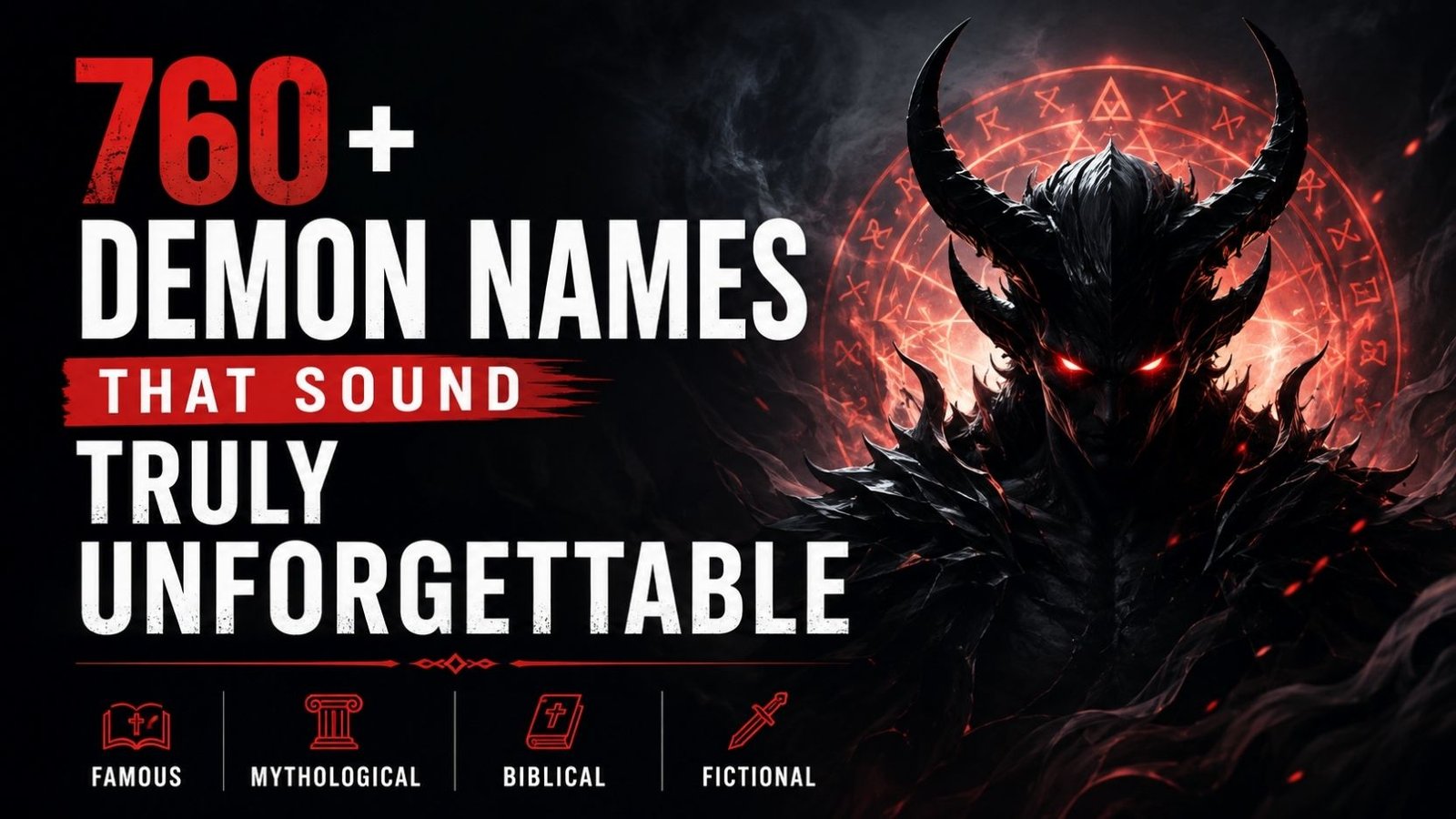 760+ Demon Names That Sound Truly Unforgettable: Famous, Mythological, Biblical & Fictional Picks
