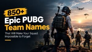 850+ Epic PUBG Team Names That Will Make Your Squad Impossible to Forget