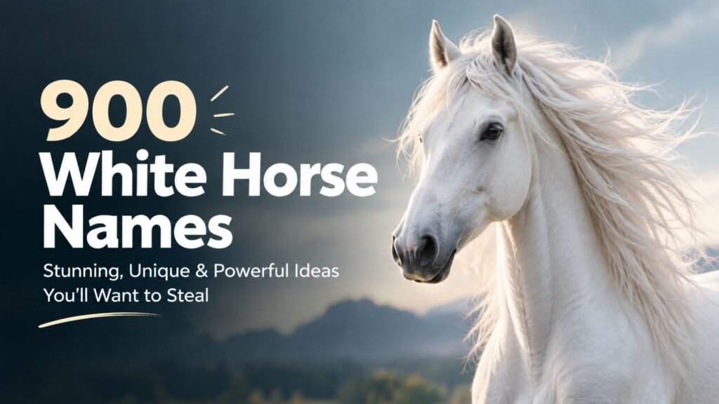 900 White Horse Names: Stunning, Unique & Powerful Ideas You’ll Want to Steal