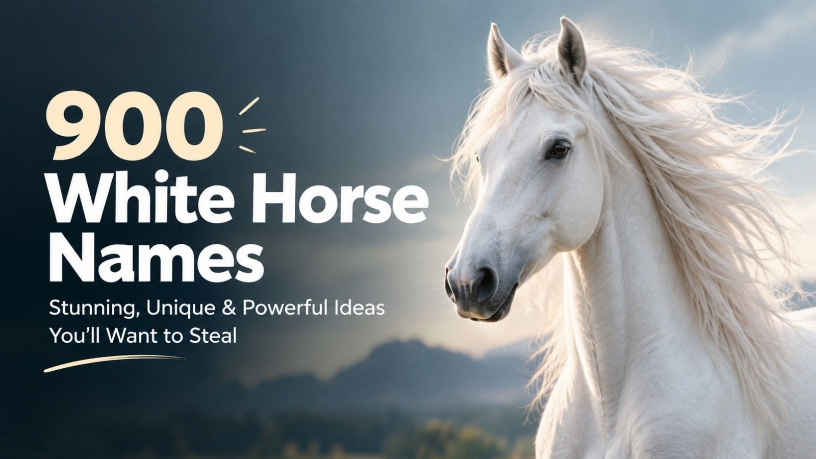 900 White Horse Names: Stunning, Unique & Powerful Ideas You’ll Want to Steal