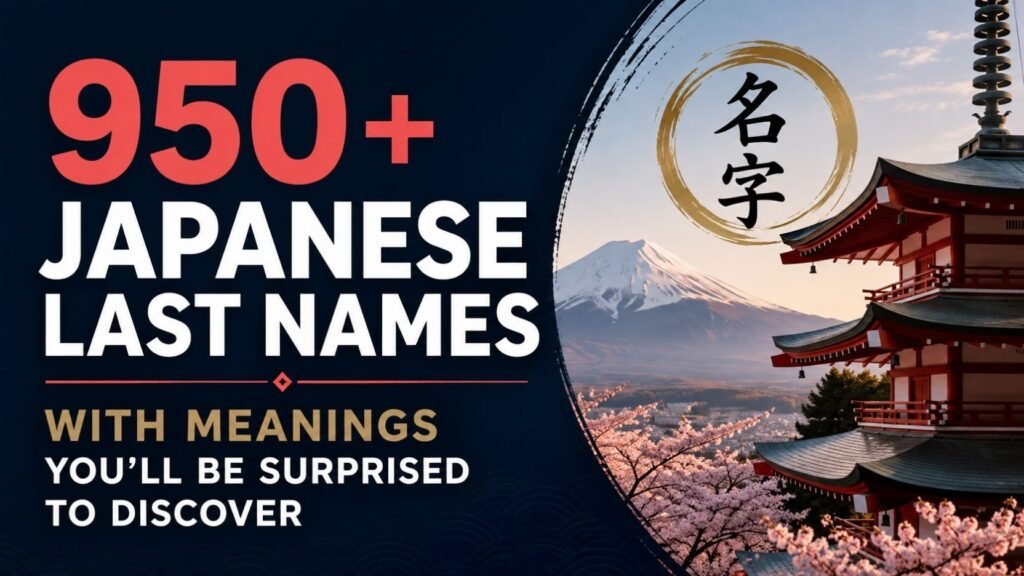 950+ Japanese Last Names With Meanings You’ll Be Surprised to Discover