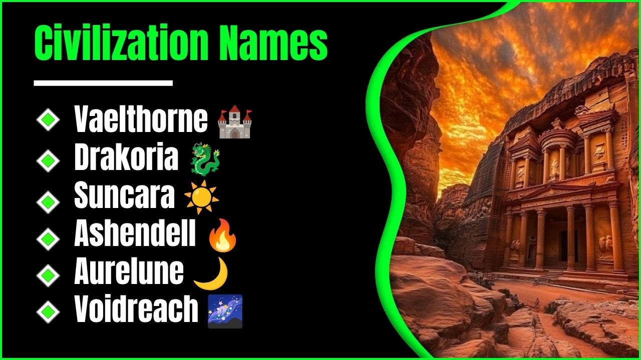 542+ Civilization Names: Ancient, Cool, Funny And Fantasy Ideas