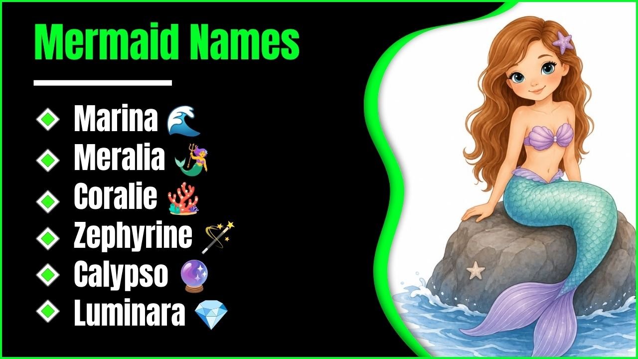 598+ Mermaid Names You’ll Love: Cute, Rare, Magical And Mysterious Ideas