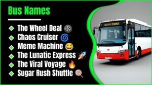 700+ Bus Names: Hilarious, Creative & Unique Ideas
