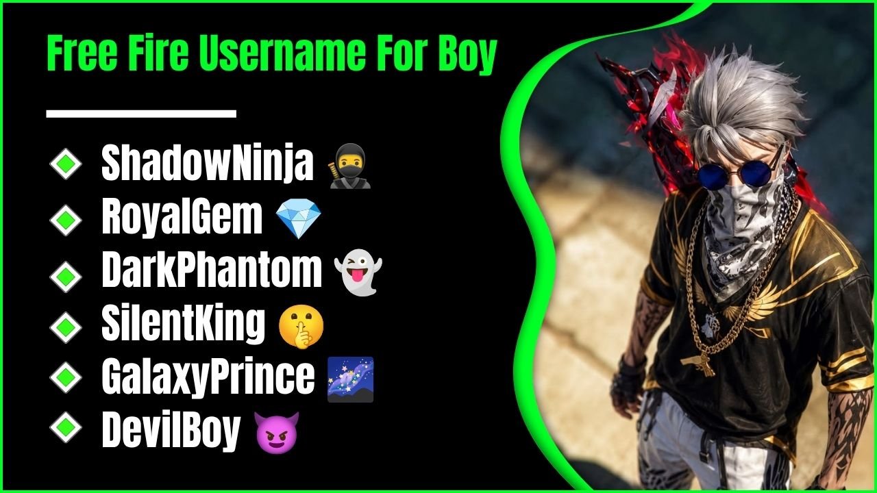 Free Fire Username For Boy: 532+ Stylish, Attitude, Aesthetic And Unique Name Ideas