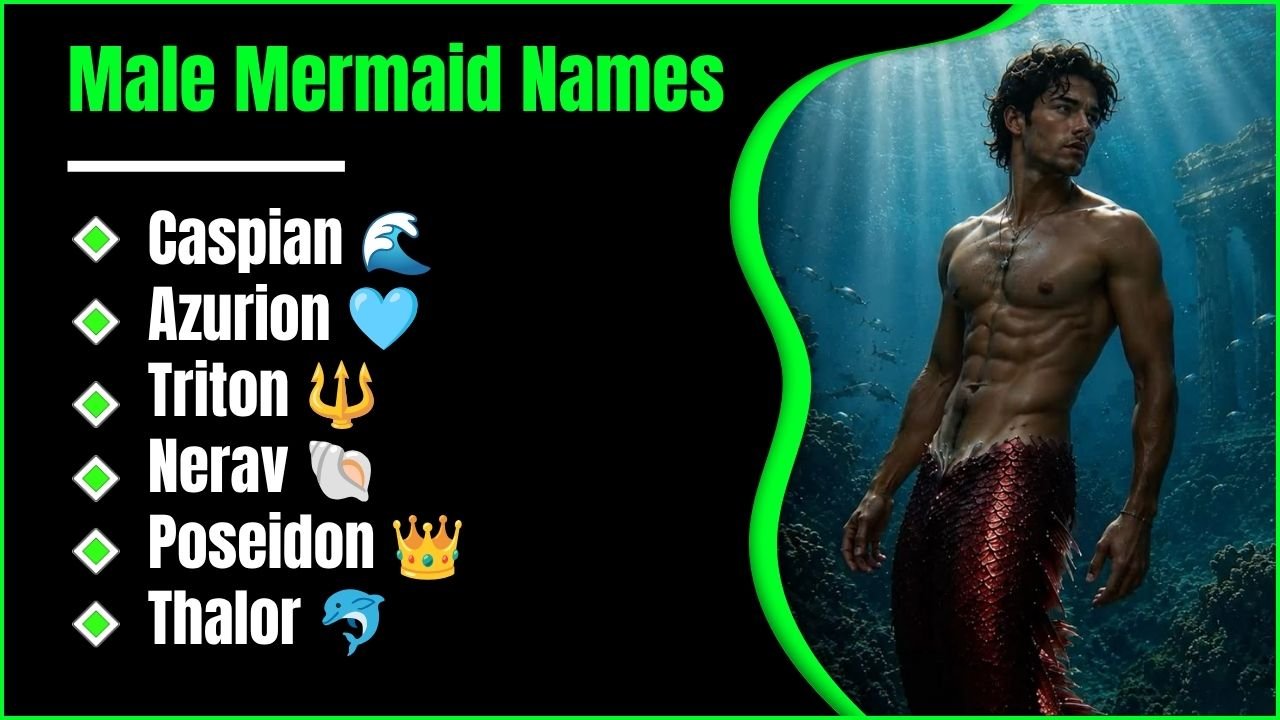 Male Mermaid Names: 409+ Ideas For Characters, Stories And Fantasy Worlds