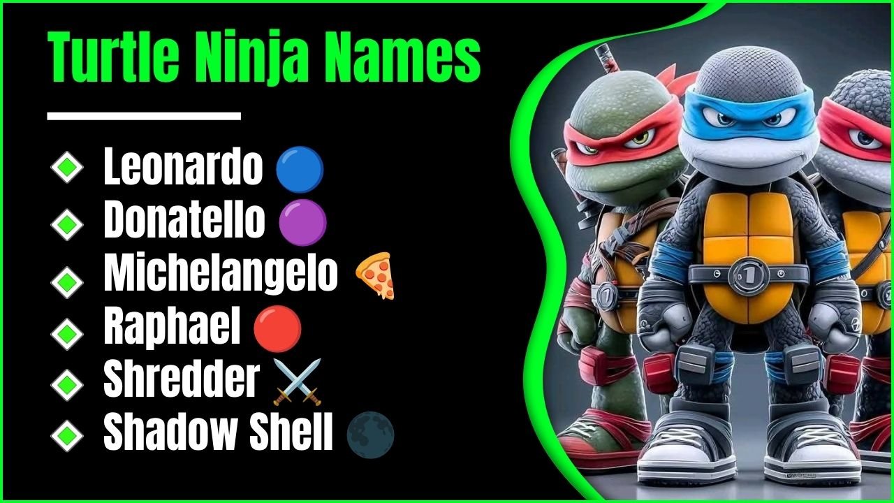 Turtle Ninja Names: Characters, Colors, Weapons And Creative Ideas
